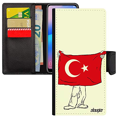 Coque Xiaomi Redmi Note 8 Pro Magnetique avec Rabat Portefeuille Foot Turc