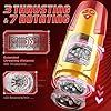 New Enhanced Male Masterburbatar Hands Free with 9 Thrusting 9 Sucking Heating Vibration Modes, Blowjobob Machine for Man Pocket Puzzy Male Mastusbafor Automatic Tight Viboators Sleeve Hoodies B874-Q #1