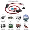 Dongge SAE Connector Motorcycle Battery Charger SAE Charging Cable SAE Quickly cuts The Plug to The 12V Ring Terminal Fuse Suitable for Charging Motorcycles Tractors Cars etc #4