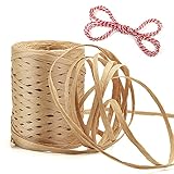 Ideales Kunsthandwerk: Unser Bastpapierseil kann auch für Kinderhandwerk verwendet werden. Die schöne Raffia Band ist ein gutes Werkzeug zum Weben von Blumenkörben, Kunsthandwerk usw. In Ihrer Freizeit können Sie mit unserem Papierseil mit Ihren Kindern herstellen.