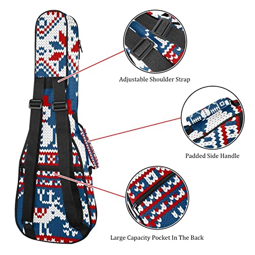 Housse de ukulélé en tricot avec motif bonhomme de neige et flocons de neige de 10 mm d’épaisseur – Rembourrage en… - Les Beatles, Paul McCartney, John Lennon, RIngo Starr, George Harrison Housse de ukulélé en tricot avec motif bonhomme de neige et flocons de neige de 10 mm d'épaisseur - Rembourrage en… – Image 4