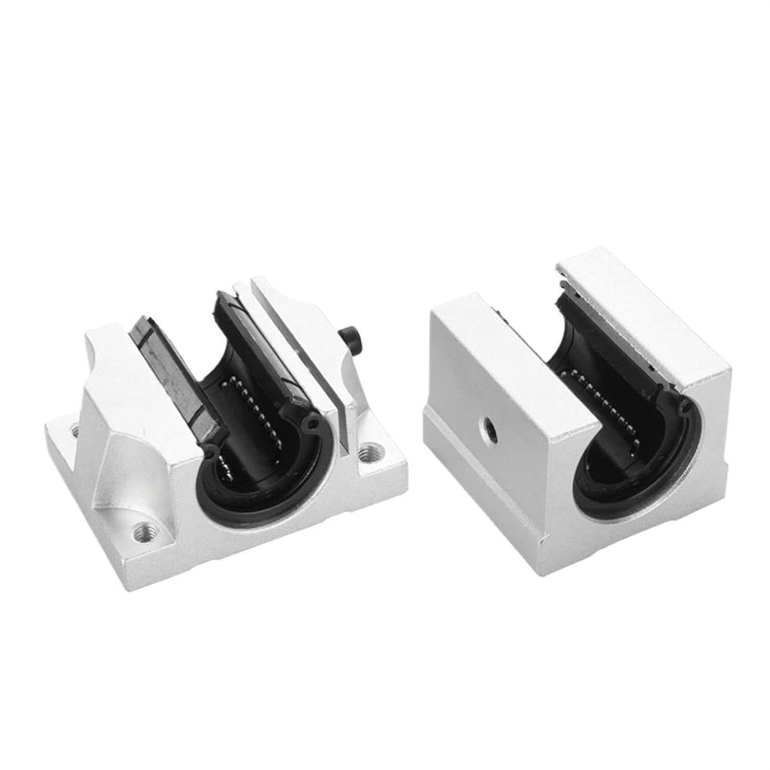 Linear Guides, Linear Motion Slide Guides SBR20UU(2/4PCS) Linear Ball Bearing Block Linear Slider for Router SBR Linear Guide Rail(2PCS)