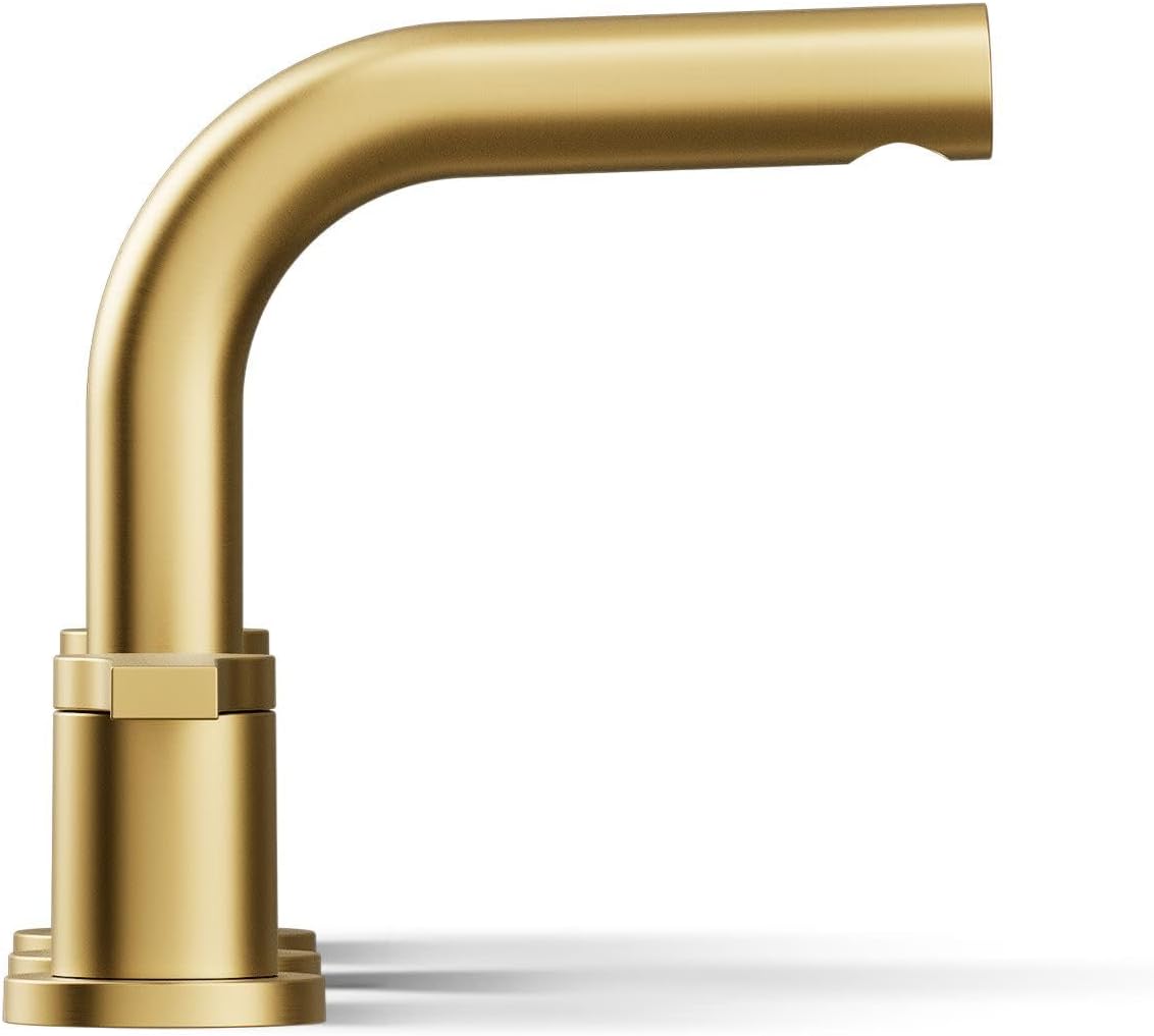 KOHLER K-33592-4-2MB Elate® Widespread Bathroom Sink Faucet, Enhanced Flow, Durable Construction, Easy Installation, Bathroom Faucets, 1.2 GPM, Vibrant Brushed Moderne Brass