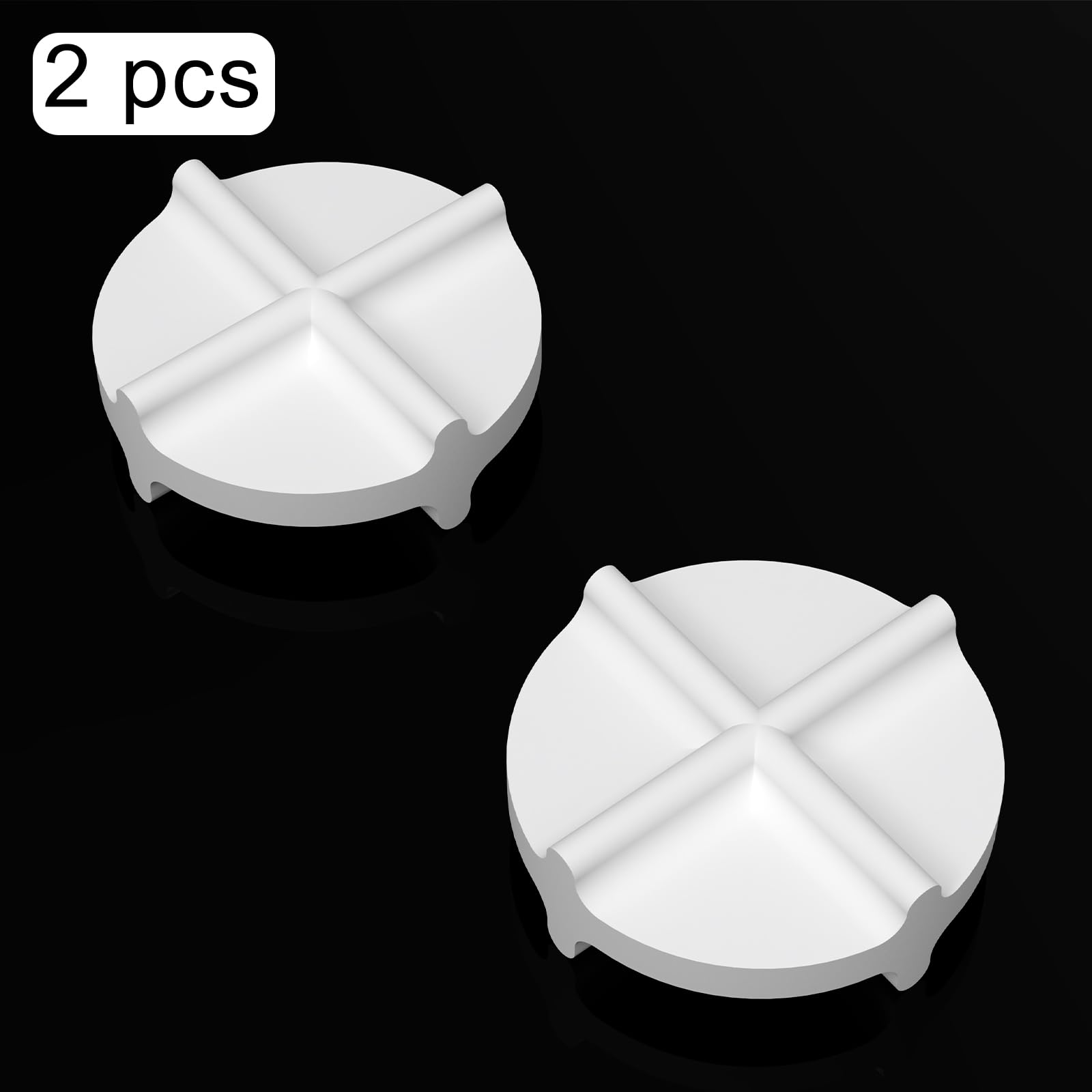 stonylab 2er-Set Doppelkreuzmagnetrührstäbe, 34 mm x 12 mm, PTFE-Beschichtet, Weiße Rührstäbe für Rührgeräte, Laborrührer, Mischanwendungen