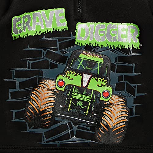 Monster Jam Grave Digger Half Zip Hoodie Toddler to Little Kid2