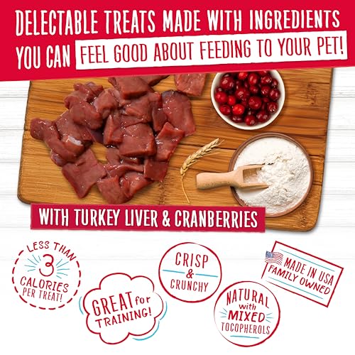 Charlee Bear Original Crunch Dog Treats Variety Pack, 16 oz (4-Pack) - Liver, Egg & Cheese, Chicken Soup & Garden Veggie, Turkey Liver & Cranberries Made in The USA Natural Training Treats for Dogs