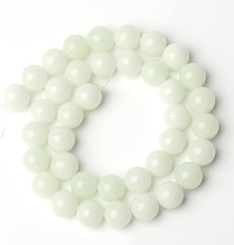 Miniatura 3 de Yochus Cuentas de luz luminosa azul de 0.236 in Cuentas redondas sueltas de piedra natural para la fabricación de joyas