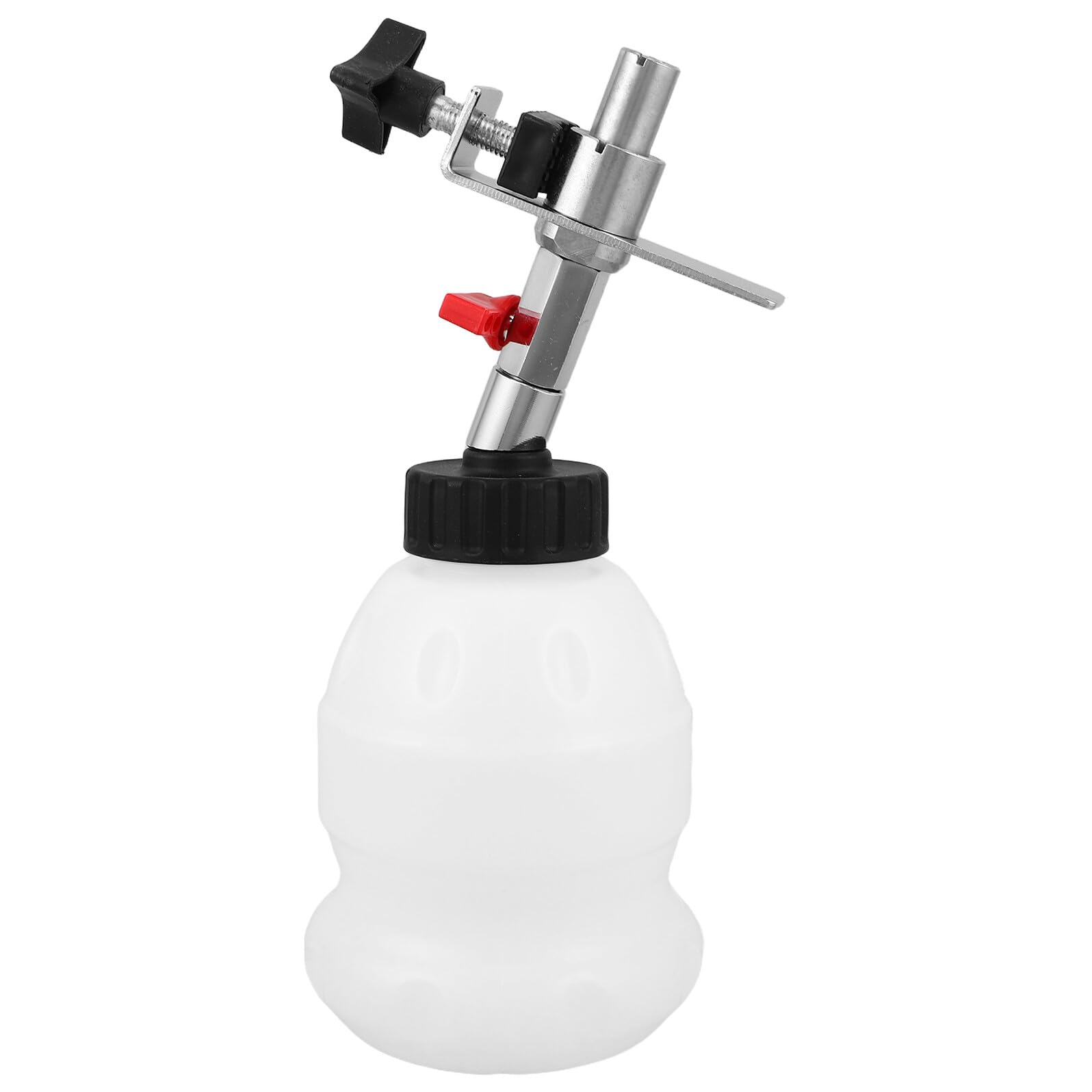 Mikikit Botella Usuarios de Técnicos Automotrices de Mantenimiento para y Aceite de Freno de 1l con Boquilla Angular de Aleación, Estructura Inclinada Plástico, Portátil Domésticos