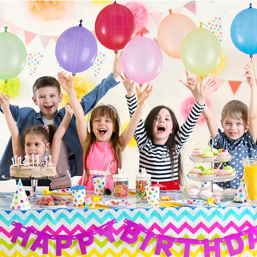 Joyin 16801 36 Pcs Punch Balloons, Punching Balloons, Party Favors For Kids 8-12, Balloons Assorted Colors With Rubber Band Handle For Birthday Party Favors, Goodie Bags Stuffers thumb #4
