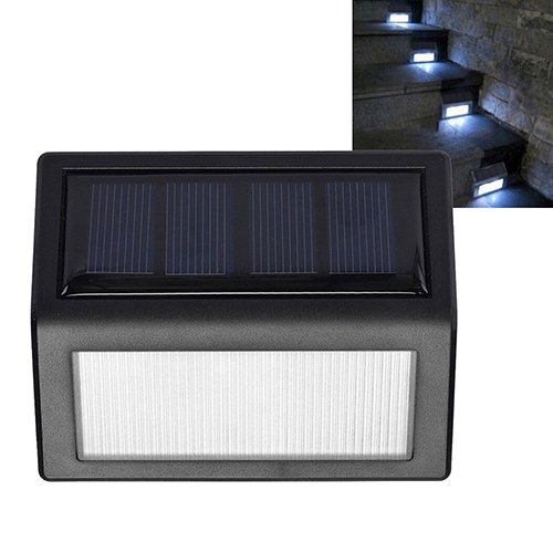 WFZ17 1Pc 6 LEDs Solar Lamp Outdoor Bright Solar Power Light Sensor Wall Light Garden Lamp