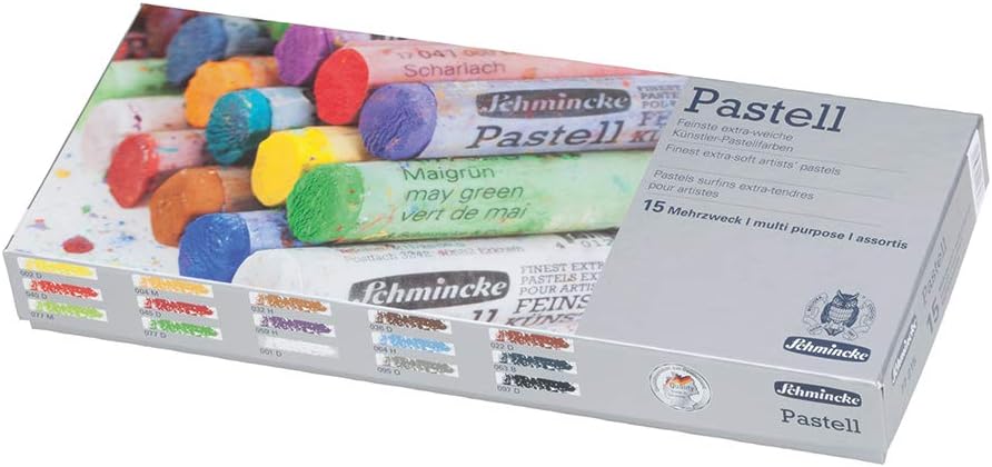 Schmincke Extra-Soft Pastel Multi-Purpose Set, Set of 15 Colors (77215097), 15 Pastel Pencils, Multipurpose - Image 4