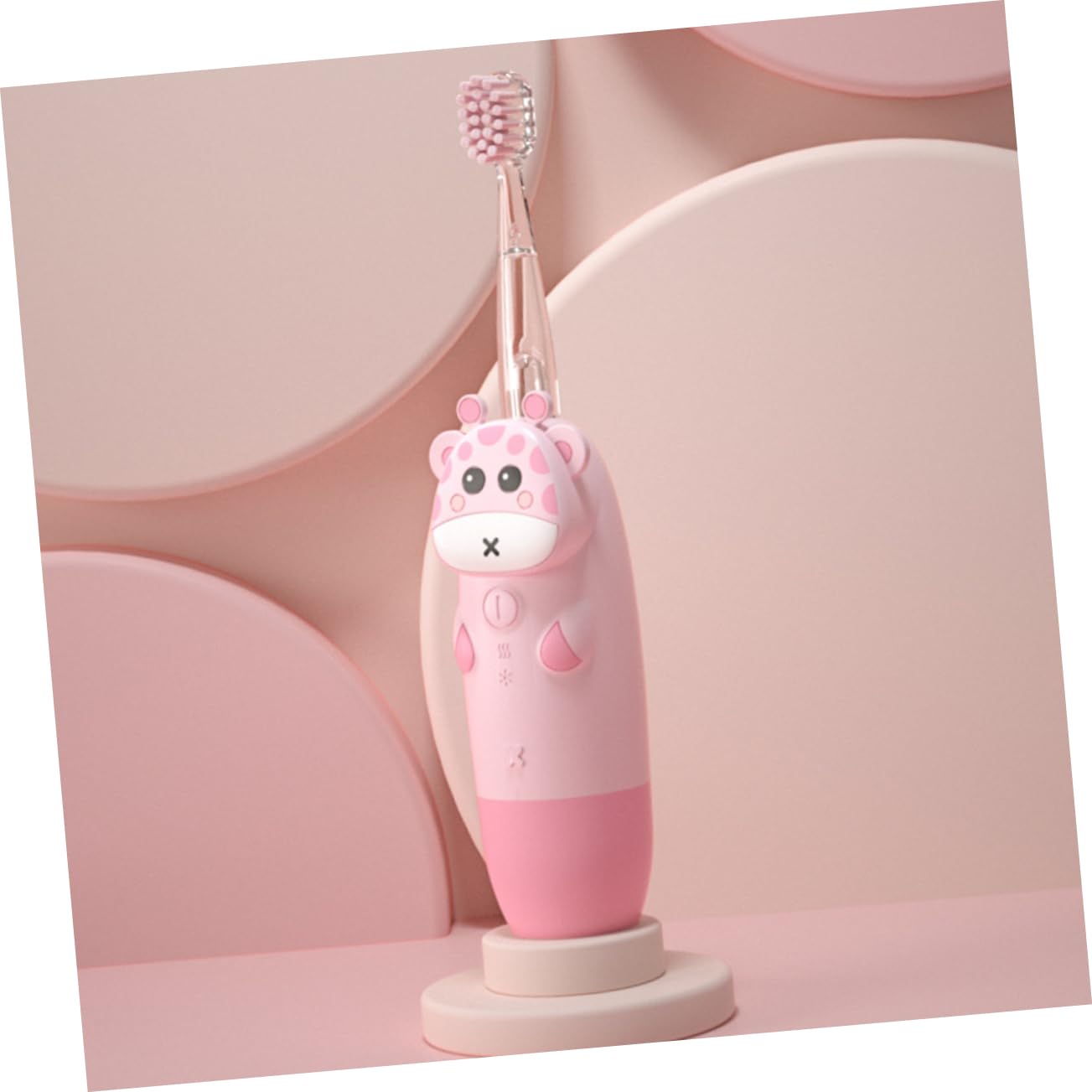 Cepillo de Dientes Eléctrico Sónico Resistente al Agua para Bebés y Niños Velocidad de Cepillado Ajustable, Set 1