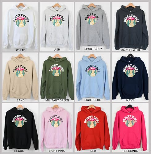 TEEAMORE Desert Vibes Sweatshirt Adventure Arizona Cactus Scene Vacation Mode Crewneck2