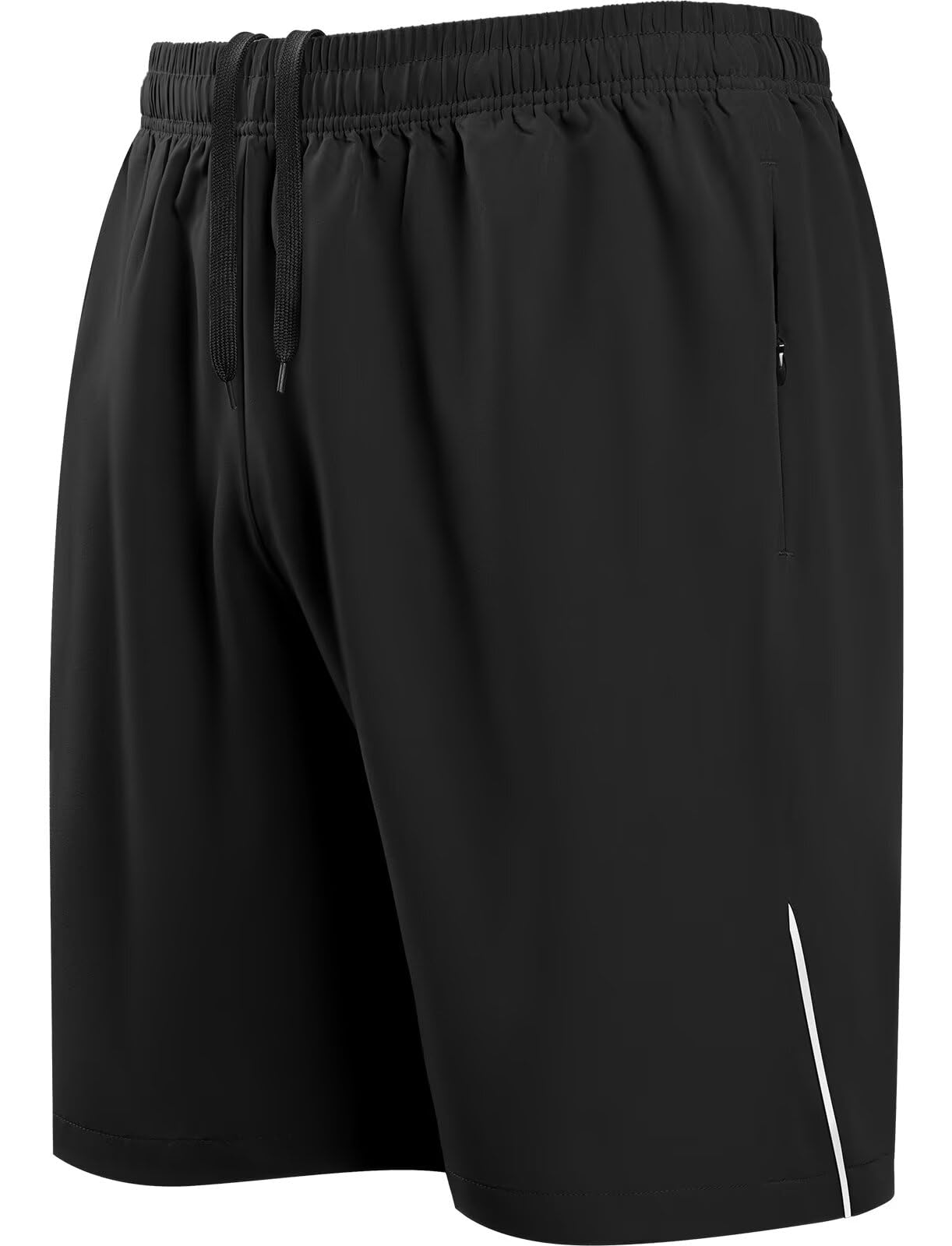 HMIYA Herren Sport Shorts Schnell Trocknend Kurze Hosen mit Reißverschlusstaschen