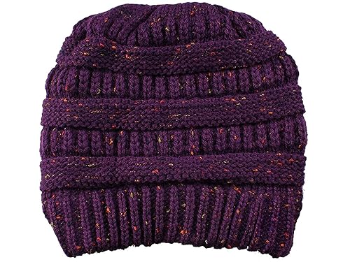 Gravity Threads Confetti Knit Soft Beanie, Purple