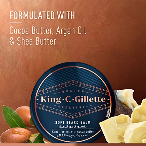 King C. Gillette Beard Balm - Moisturizing Duo for Men, 100ml - Image 4