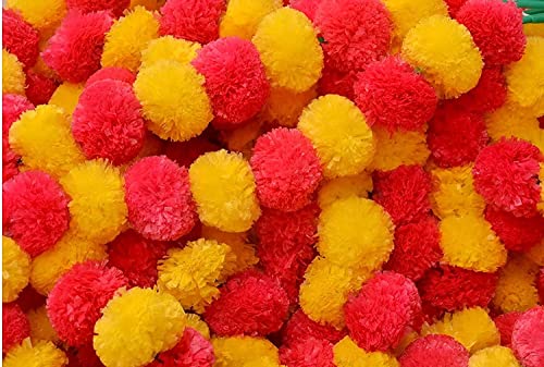 D-tone-Decorative-Marigold-Garland-Mala-Artificial-Flower-Genda-Phool-5-Feet-Long-for-Decoration-Home-Wedding-Festivals-Durga-Pooja-Diwali-Ganesh-Chaturthi