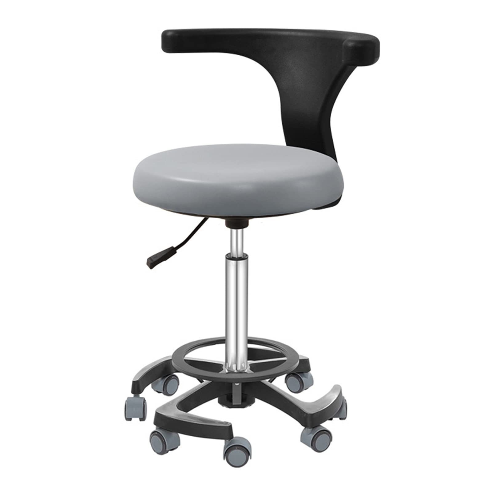Sedia da dentista, sgabello per dentista, sedia girevole per ospedale, infermiere, assistente, sedia da medico, sgabello di bellezza, altezza regolabile, A4