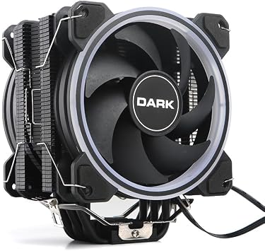 Dark Freezer X128 with 2x12cm FRGB LED, Intel & AMD Compatible, 4pin PWM Fan, 6x Heat Pipe, Direct Contact Processor Cooler (DKCCX128)