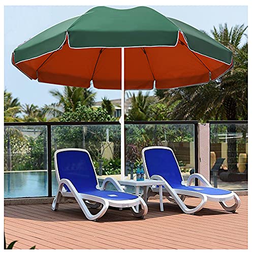 JZWJH Parasol De Rond Marché Multi-Standard, Parapluie De Parasol De Table De Patio De Plage De Terrasse Extérieure Tragbar, UPF50 +