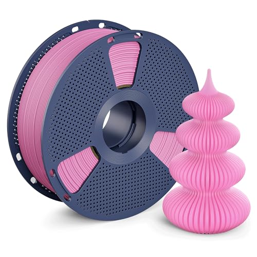 Matte PLA Filament 1.75mm 2025 Upgrade Spool Compatible with Bambulab Refill Filament, 1kg(2.2lbs) SUNLU 3D Printer Filament, Matte Surface Texture, Pink