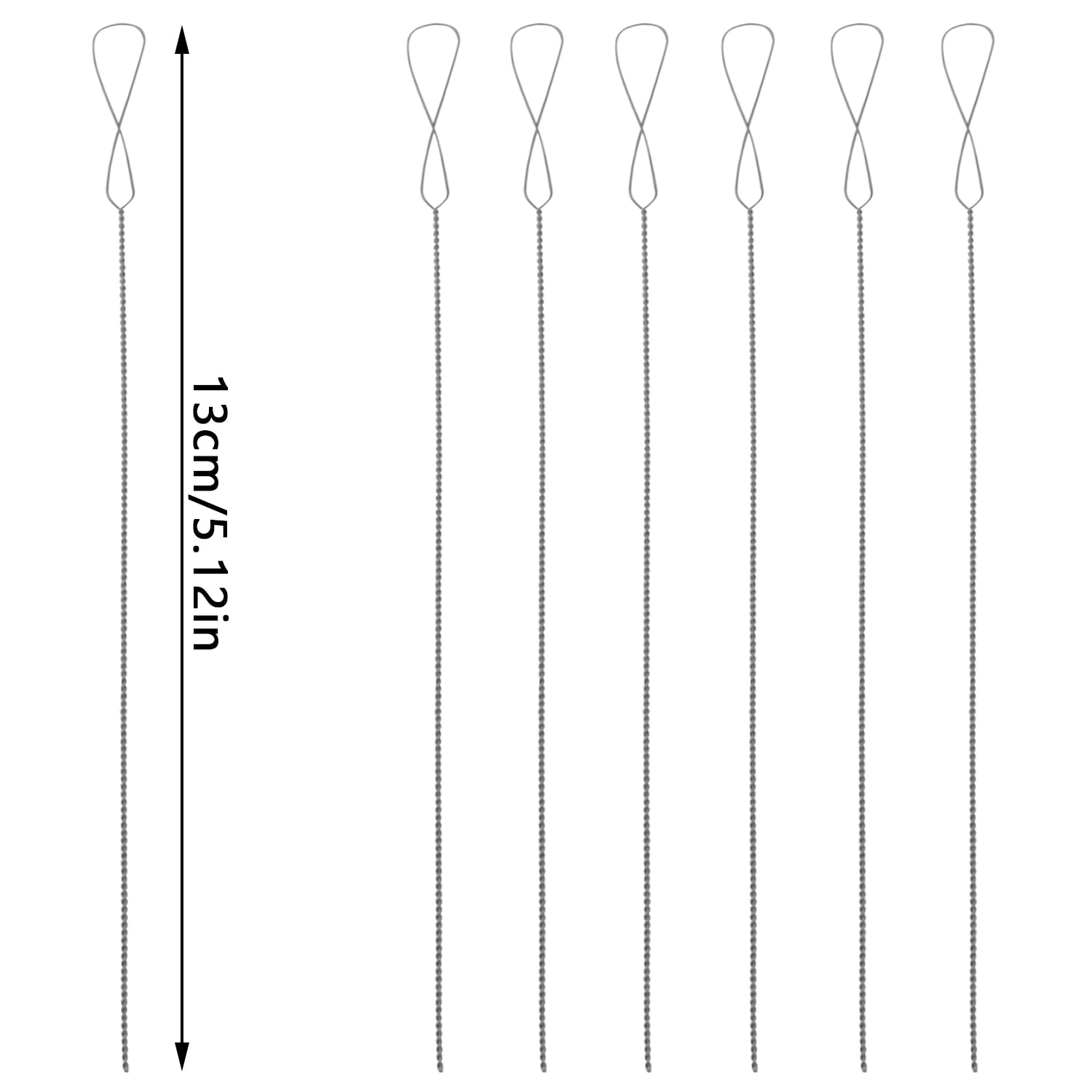yyangz 10PCS Stainless Steel Twist Beading Needle Beading Needle Hook Needle Leader Handmade DIY Making String Bracelet Beading Tool for Sewing Wristbands Necklaces Jewellery