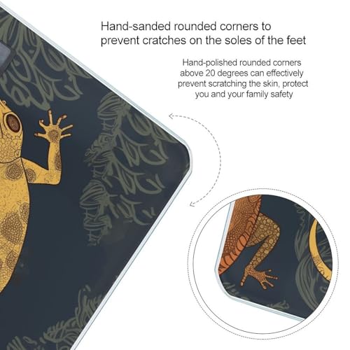 Báscula Digital Gecko Lizards de Vidrio Templado para Baño miniatura 4