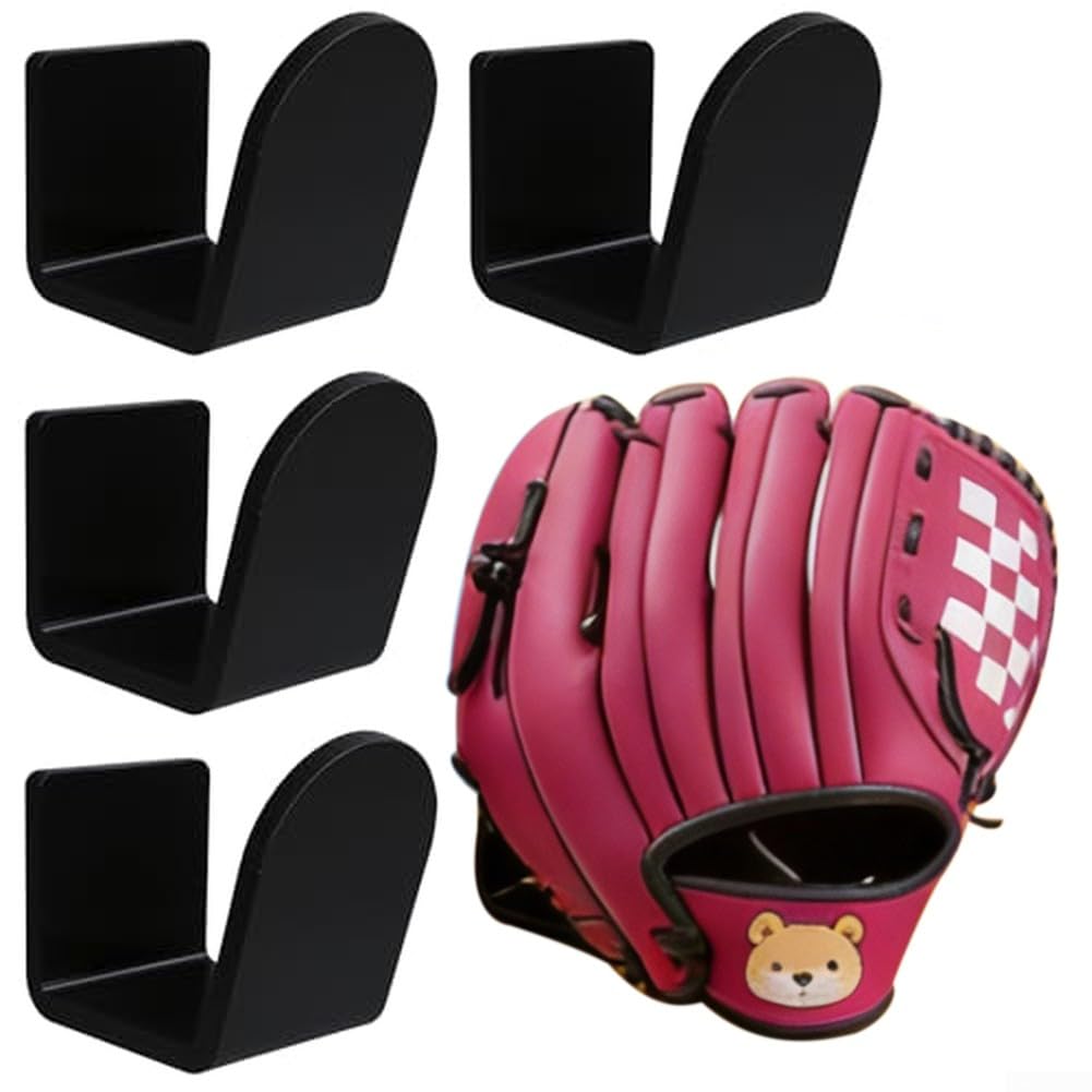 Wandhalterung für Baseballhandschuhe, Ständer aus Acryl für Unterstützung und ordentliche Organisation von Baseball-Softball-Handschuhen