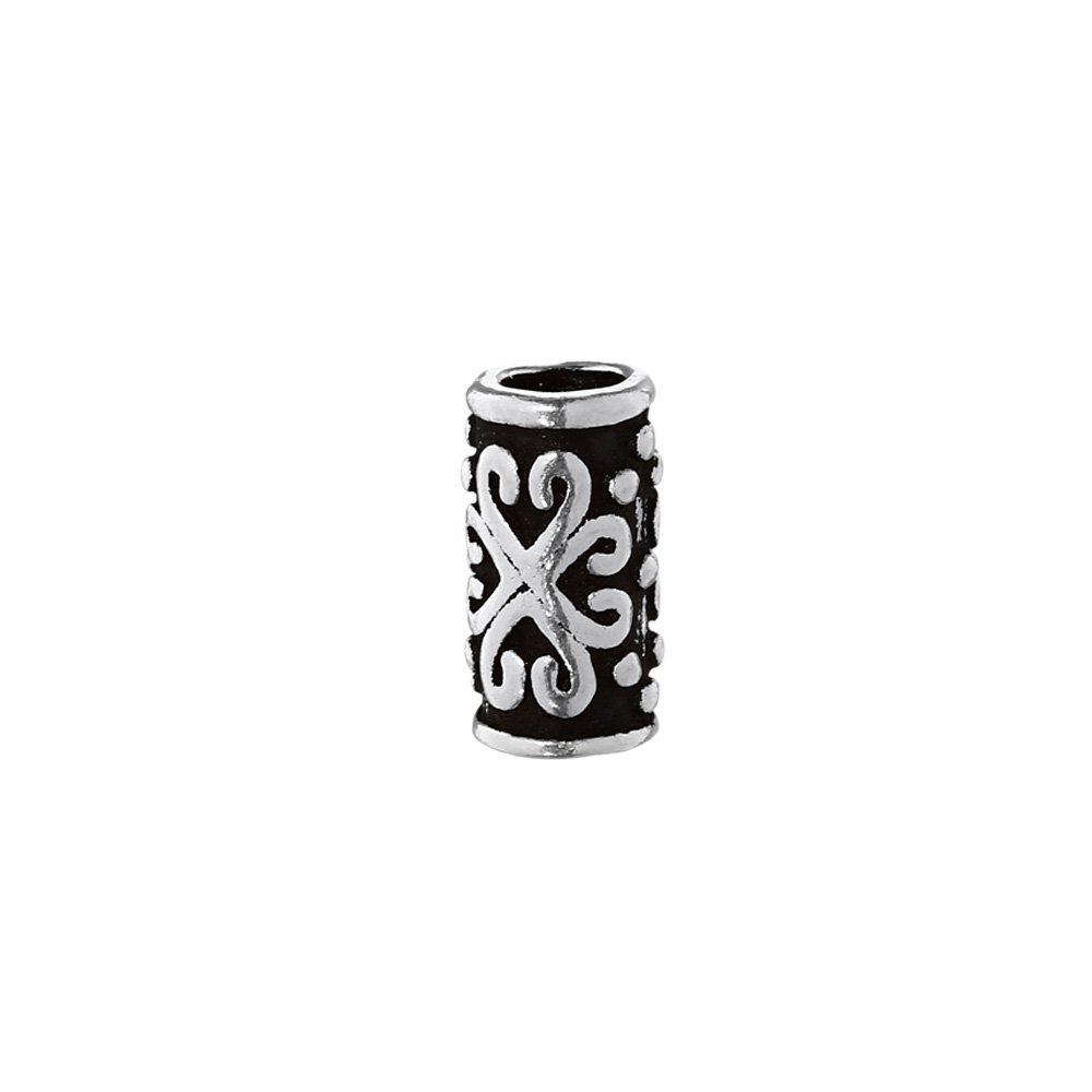 NKlausHair Accessories Beard Bead ZARA Medieval Bead 925 Sterling Silver Curly Bead 6394