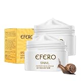 ZZXXCC 2Pcs EFERO Snail Repair Face Cream Whitening Serum Moisturizing Oil Control Anti Wrinkle Natu