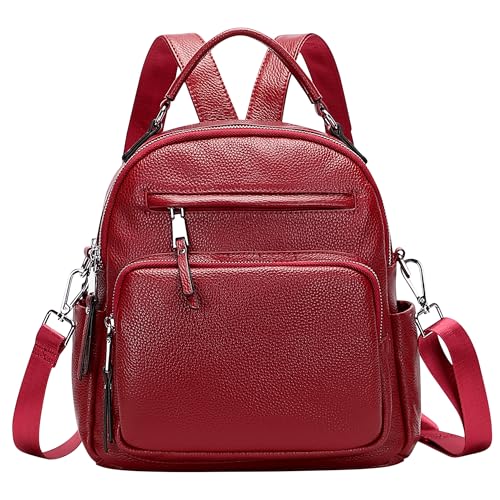 ALTOSY Kleiner Rucksack Handtasche Damen Echt...