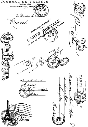 Creative Expressions Clear Taylor Made Journals Carte Postale 6 in x 8 Stamp Set, 6 x 8