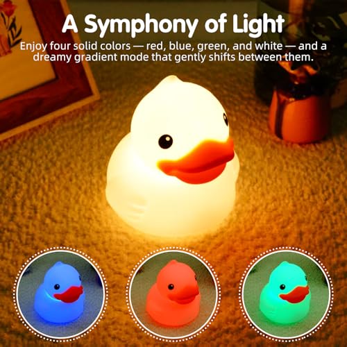 Veilleuse canard enfant rechargeable USB sans BPA QuackLite - 7