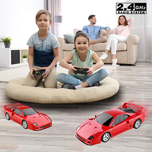 Bezgar Ferrari F40 Remote Control Car Officially Licensed Ferrari Toy Car Model，1:24 Sport Race Car For Kids, Adults, Girls And Boys Holiday Ideas Gift (78800 Red) #TOP4