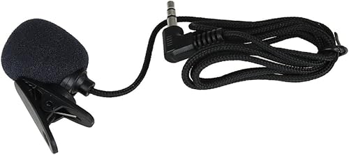 Demiawaking 3 3FT geflochtene Kabel Lavalier Revers Krawatte Clip Mikrofon Mono 3 5mm Mic  1Stk  