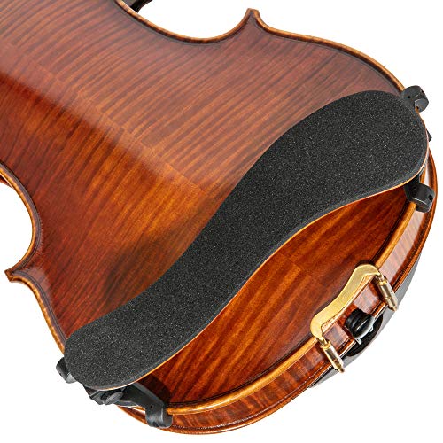 Classic Violin Shoulder Rest (Violin 1/2-1/4 & Viola 12"-11") With Adjustable Height | Collapsible | Real Maple Wood| Excellent Support Grip - By Mivi Music #TOP4