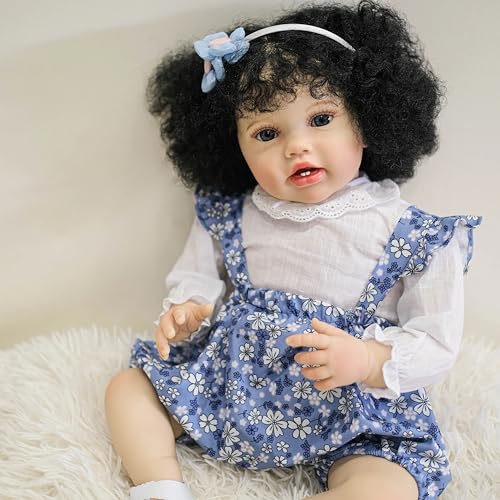 Neue 24Inch Reborn Baby Lottie mit Hand Wurzel Haar Kleinkind Puppe Neugeborene Prinzessin Mädchen Lifelike Soft Touch 3D Haut Kunst Puppe – Bild 6