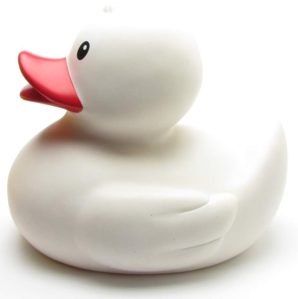 Duckshop XXL-Badeente Charlotte - weiß I Quietscheente I L: 30 cm