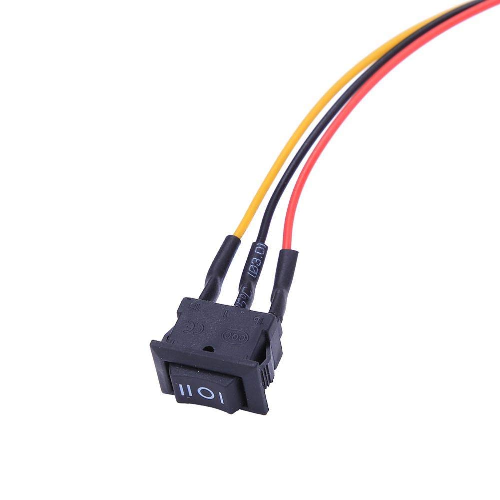 Jadeshay Regolatore di Velocità,3000W 100A 10-50V CC PWM Regolatore del Regolatore di Velocità del Motore Regolabile,con Interruttore e Potenziometro Reversibile