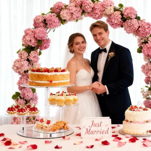 Présentoir acrylique pour cupcakes de mariage et buffets de fête - 3