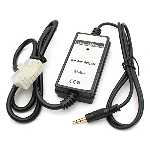 Aux Adapter,Yomikoo Car CD Changer AUX in Input 3.5mm Aux Interface Fit for Toyota 5+7 Pin Corolla 1998-2002, Avalon 1998-2004, RAV4 1994-2003, 4Runner 1998-2002, Tacoma 1998-2004 - Thumbnail 2