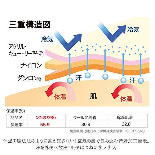 【正規品】ひだまり極 婦人スラックス下Ｍ　KWS851 箱無し特価 ひだまり 極 婦人用スラックス下＋[ひだまり靴下付] KWS 日本製