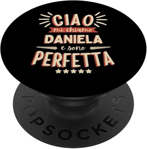 Daniela Idea Regalo Personalizzata Amica Nome Divertente PopSockets Standard PopGrip