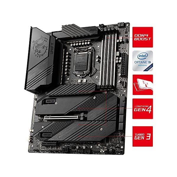 MSI MEG Z590 Unify Gaming Motherboard (ATX, 11ª/10ª generación Intel Core, LGA 1200 Socket, DDR4, PCIe 4, SLI/CFX, M.2 ranuras, Wi-Fi 6E) - Image 4