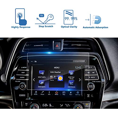 Lfotpp 2023 Murano Car Navigation Screen Protector For Nisasn Maxima & Murano S(2016-2023)/ Nisasn Kicks Sv(2021-2023) 8 In Glass 2023 Maxima Sv Touch Screen Protector Maxima Murano Kicks Accessories #TOP5