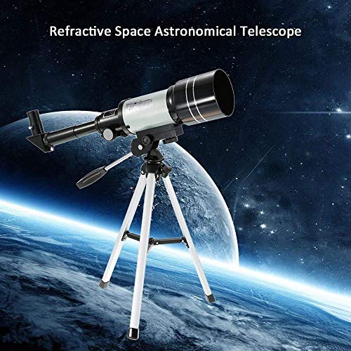 Telescopio astronómico refractor 150X con trípode portátil ajustable miniatura 4