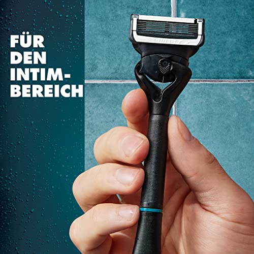 Gillette Body & Intimate Rasierklingen, 4 Original Ersatzklingen, Schwarz – Ansicht 2