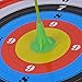 Obert 12pcs Sucker Arrows Fiberglass Shaft 25 Inch Archery Suction Cup Arrows for Kids Target Practice Game with Safe Fixed Suction Cup