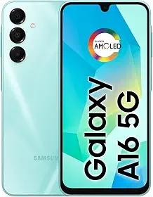 Celular Samsung Galaxy A16 5G, 128GB + 4GB RAM, Câmera de até 50MP, Tela 6.7", NFC, IP54, Bateria 5000 mAh - Verde Claro