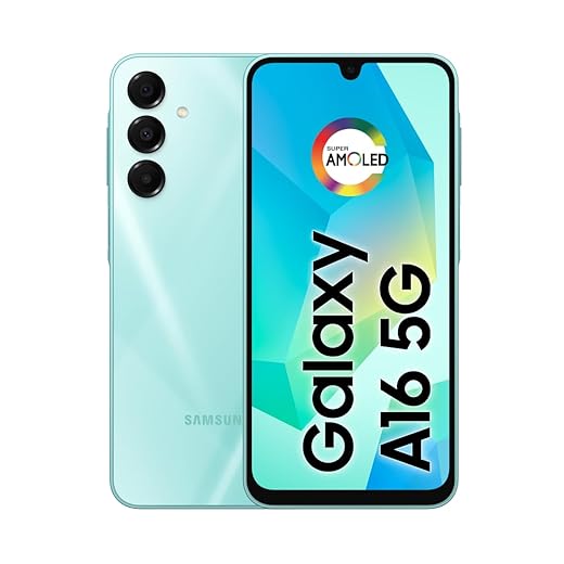 Celular Samsung Galaxy A16 5G, 256GB + 8GB RAM, Câmera de até 50MP, Tela 6.7", NFC, IP54, Bateria 5000 mAh - Verde Claro